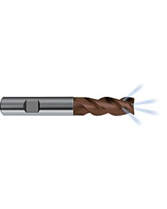 Ratio end mills RF 100 diver (3-fluted)