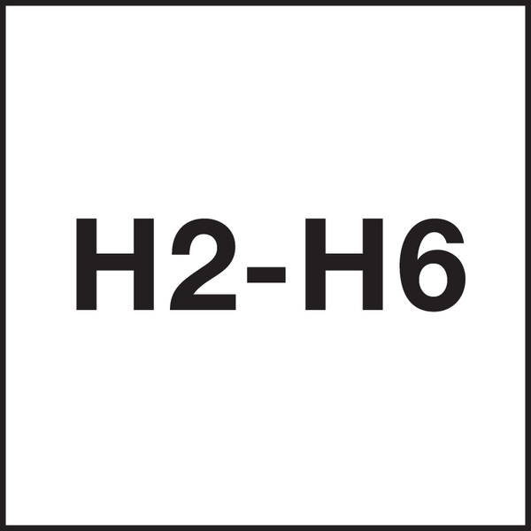 Clase de tolerancia rosca: H2-H6