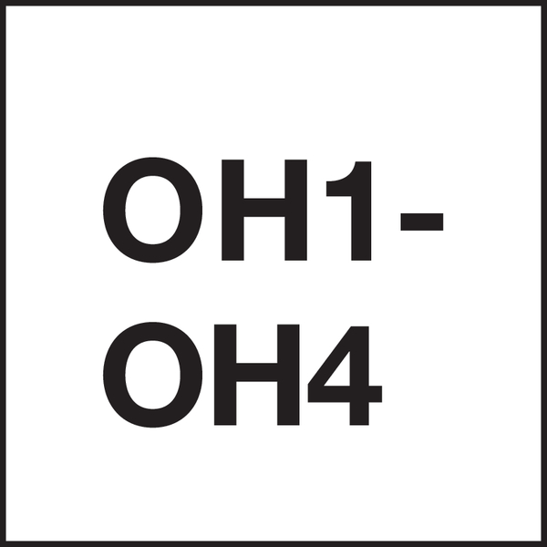 Clase de tolerancia rosca: OH1-OH4