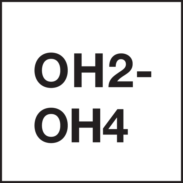 Clase de tolerancia rosca: OH2-OH4